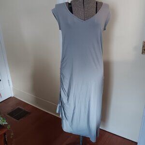 Gray form fitting Tshirt Dress